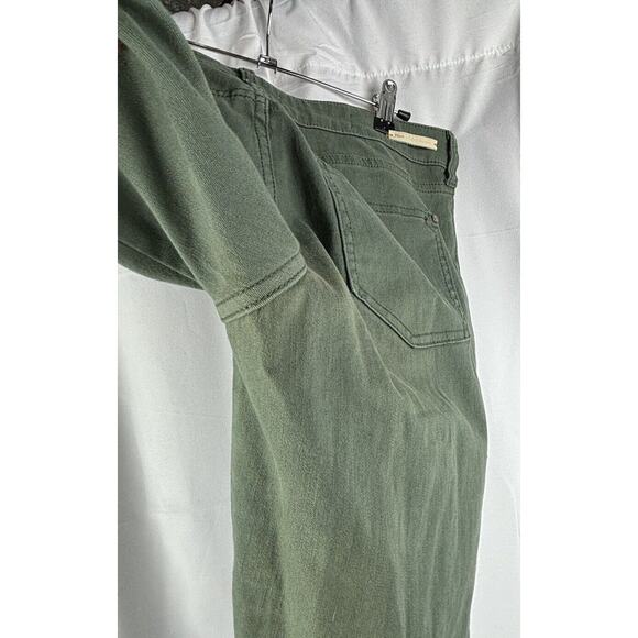 Pilcro And The Letterpress Stet Fit Skinny Jeans Size 29 Green Slit Ankle Casual - Picture 8 of 12